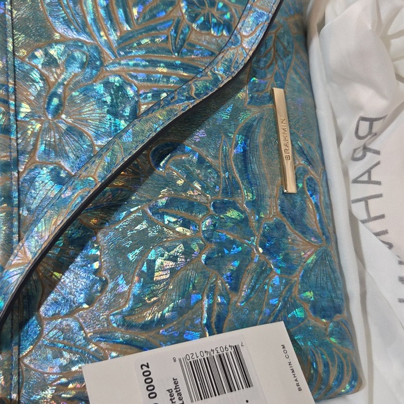 💙🔹️Brahmin 🔹️Blue Serenity  Sonic Lorelei  Genuine Leather  Shoulder Bag - Picture 11 of 13